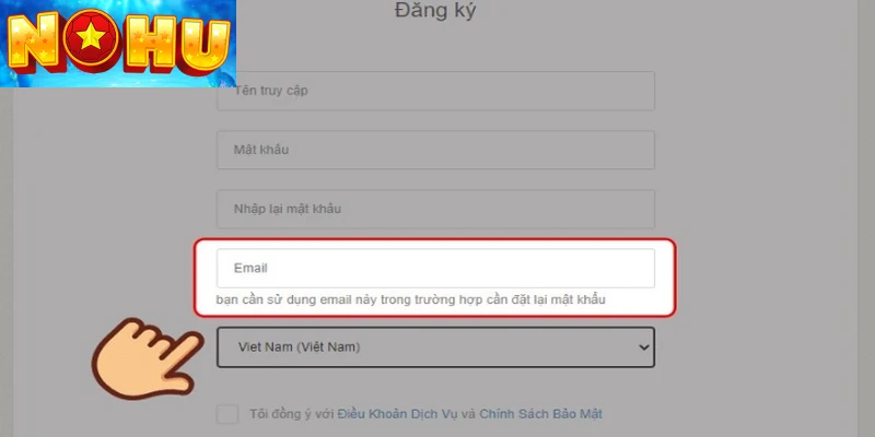 Hướng dẫn các thao tác đăng ký Nohu88 dễ dàng